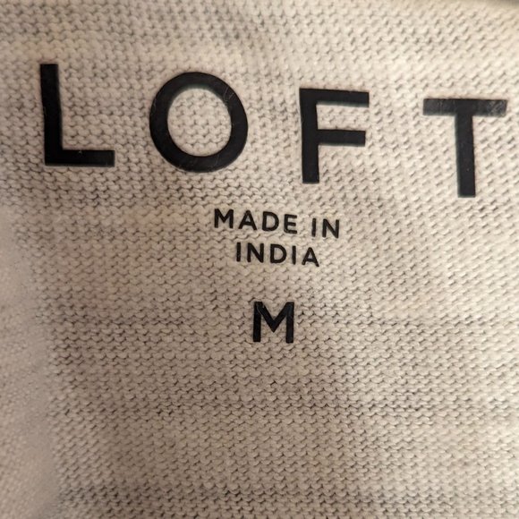 Loft Striped Sweatshirt Size M - Picture 4 of 7